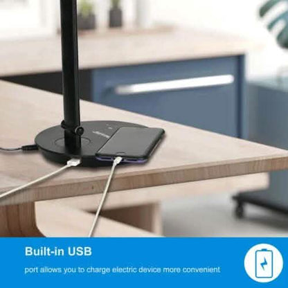 Foldable AC LED Desk Table Lamp Adjustable Touch Reading USB Rechargeable Port DailySale