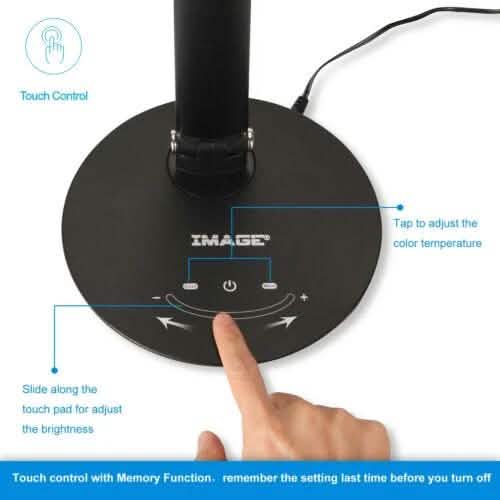 Foldable AC LED Desk Table Lamp Adjustable Touch Reading USB Rechargeable Port DailySale