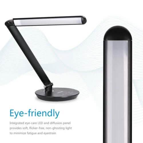 Foldable AC LED Desk Table Lamp Adjustable Touch Reading USB Rechargeable Port DailySale