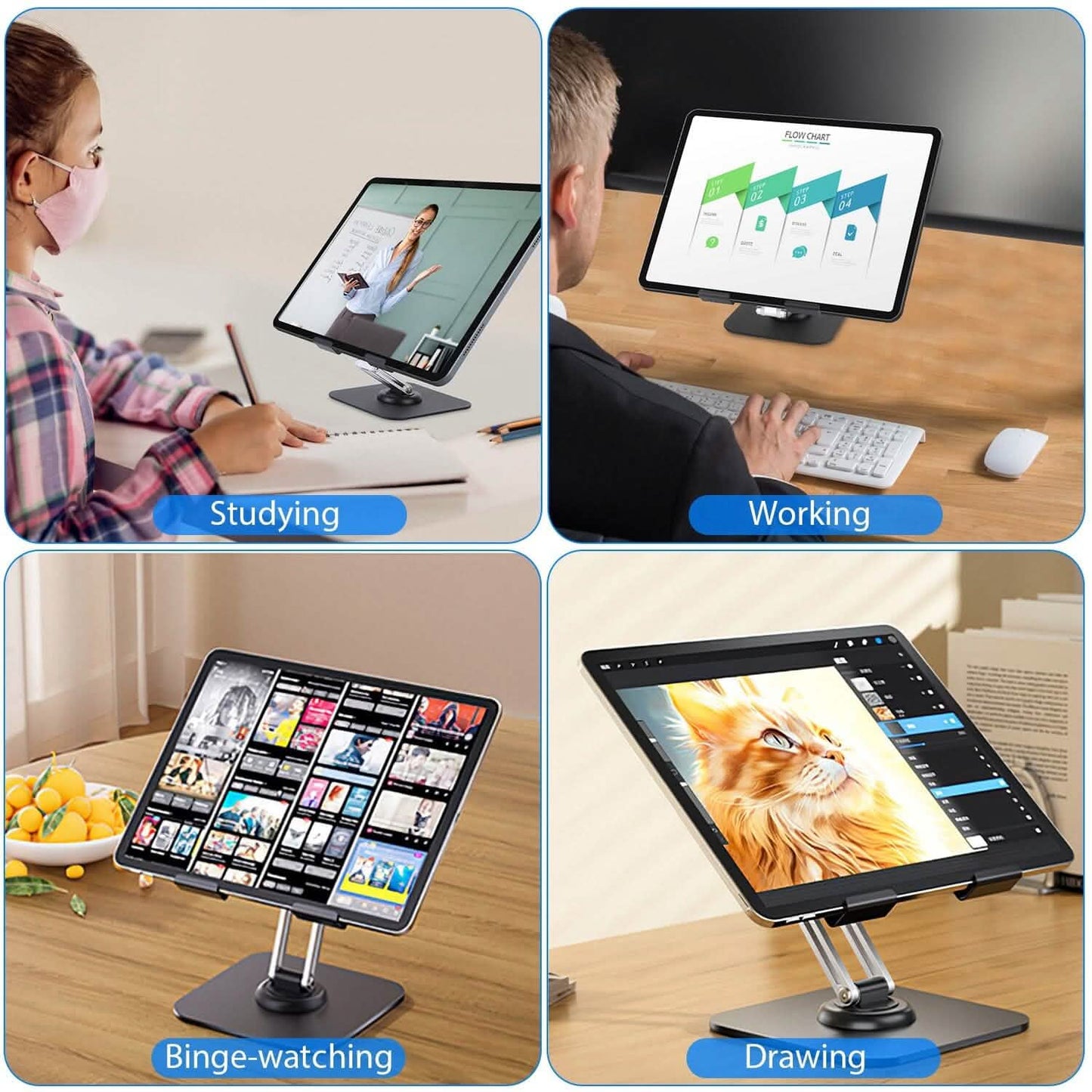 Foldable Adjustable iPad Tablet Stand DailySale