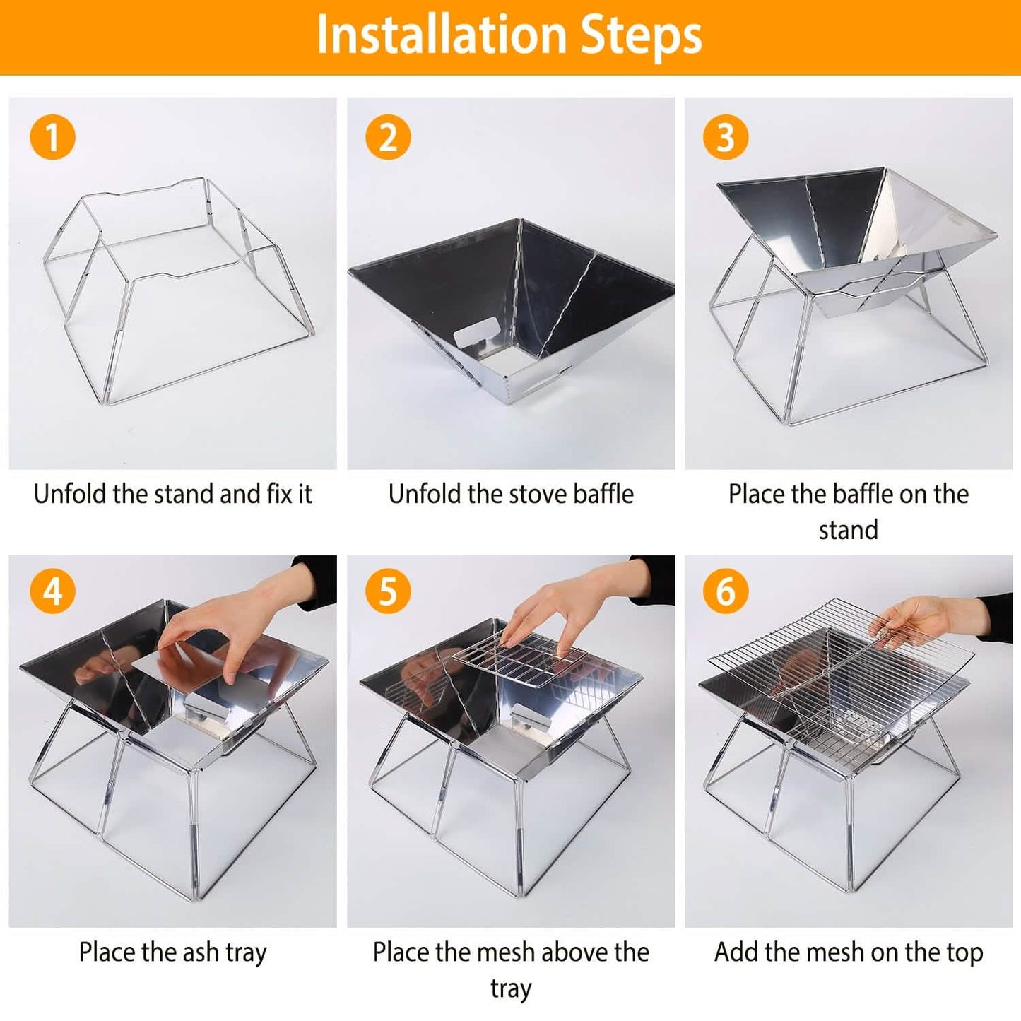 Foldable BBQ Grill DailySale