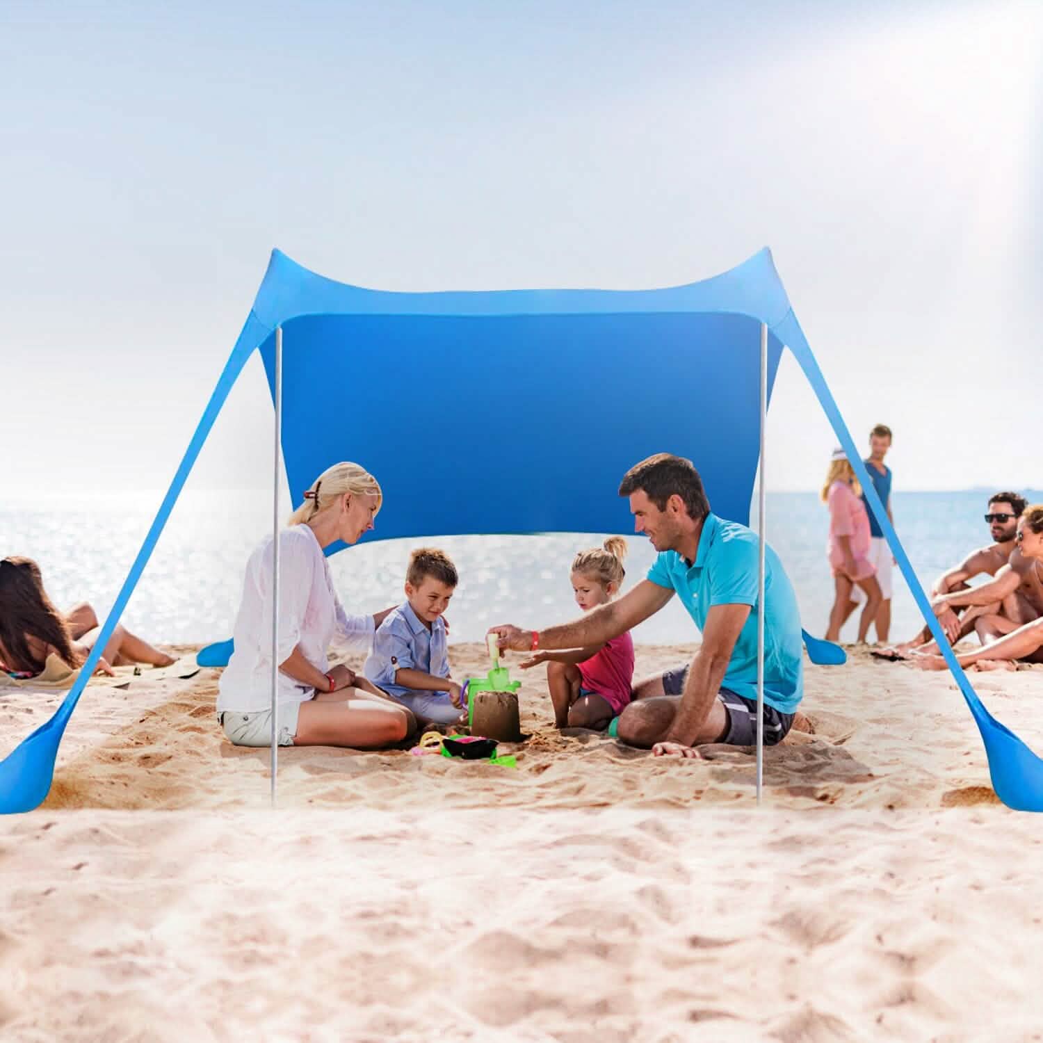 Foldable Beach Canopy Tent Collapsible Shade DailySale