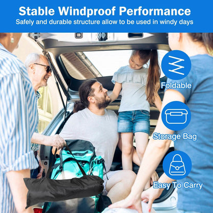 Foldable Beach Canopy Tent Collapsible Shade DailySale