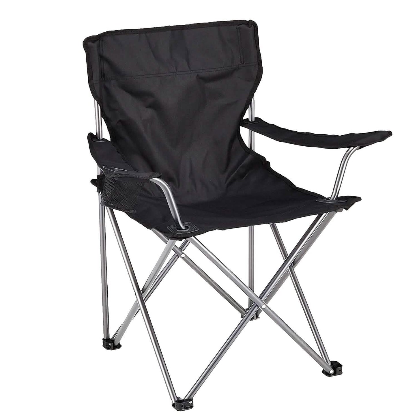 Foldable Beach Chair with Detachable Armrest Adjustable Canopy Stool with Cup Holder DailySale