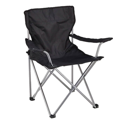 Foldable Beach Chair with Detachable Armrest Adjustable Canopy Stool with Cup Holder DailySale
