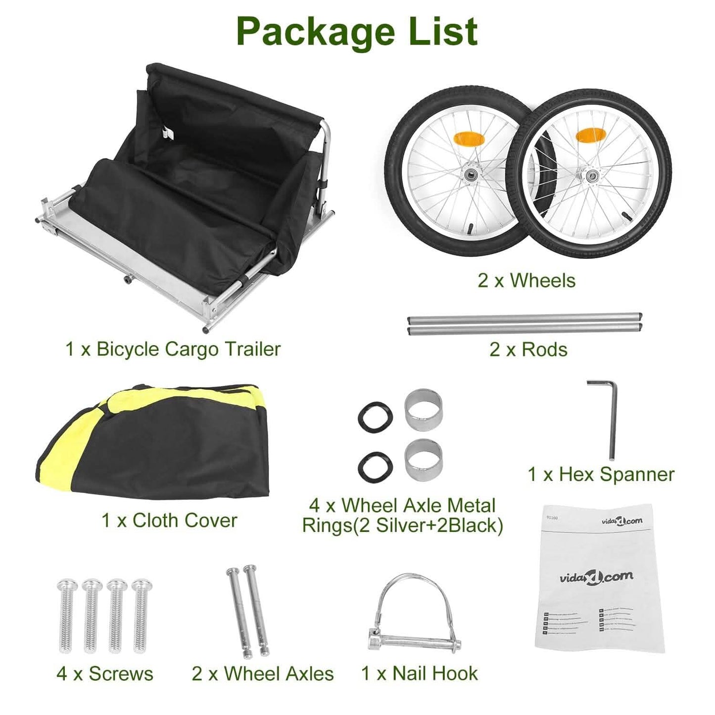 Foldable Bicycle Cargo Wagon Trailer DailySale