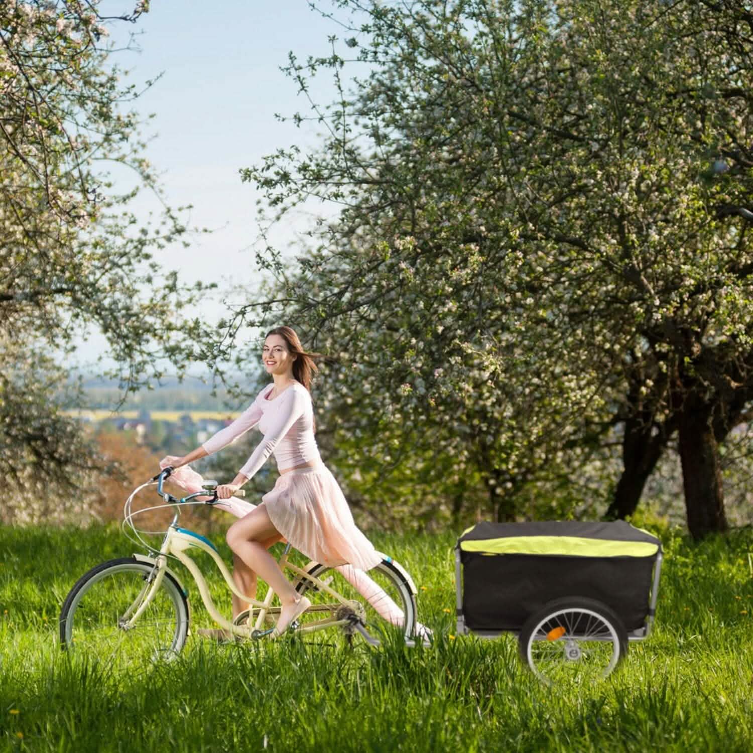 Foldable Bicycle Cargo Wagon Trailer DailySale