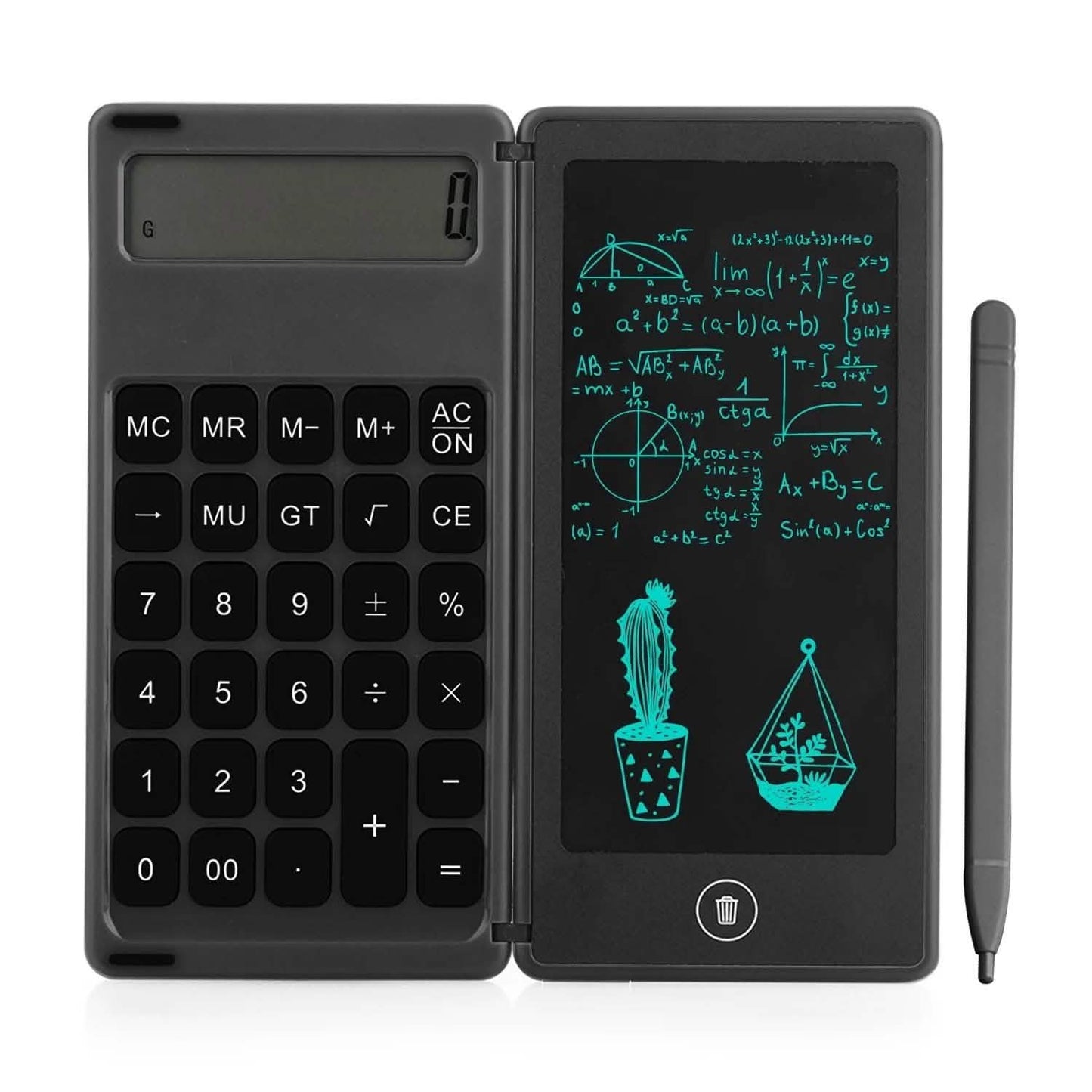 Foldable Calculator & 6 Inch LCD Writing Tablet Digital Drawing DailySale