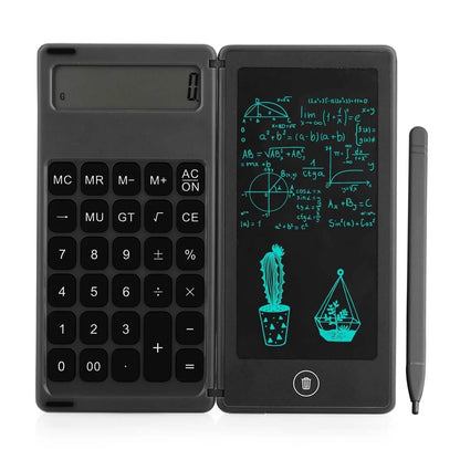 Foldable Calculator & 6 Inch LCD Writing Tablet Digital Drawing DailySale