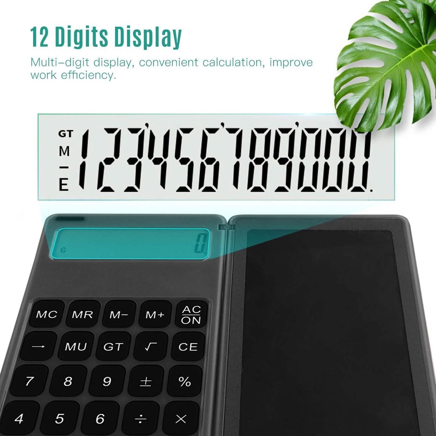 Foldable Calculator & 6 Inch LCD Writing Tablet Digital Drawing DailySale