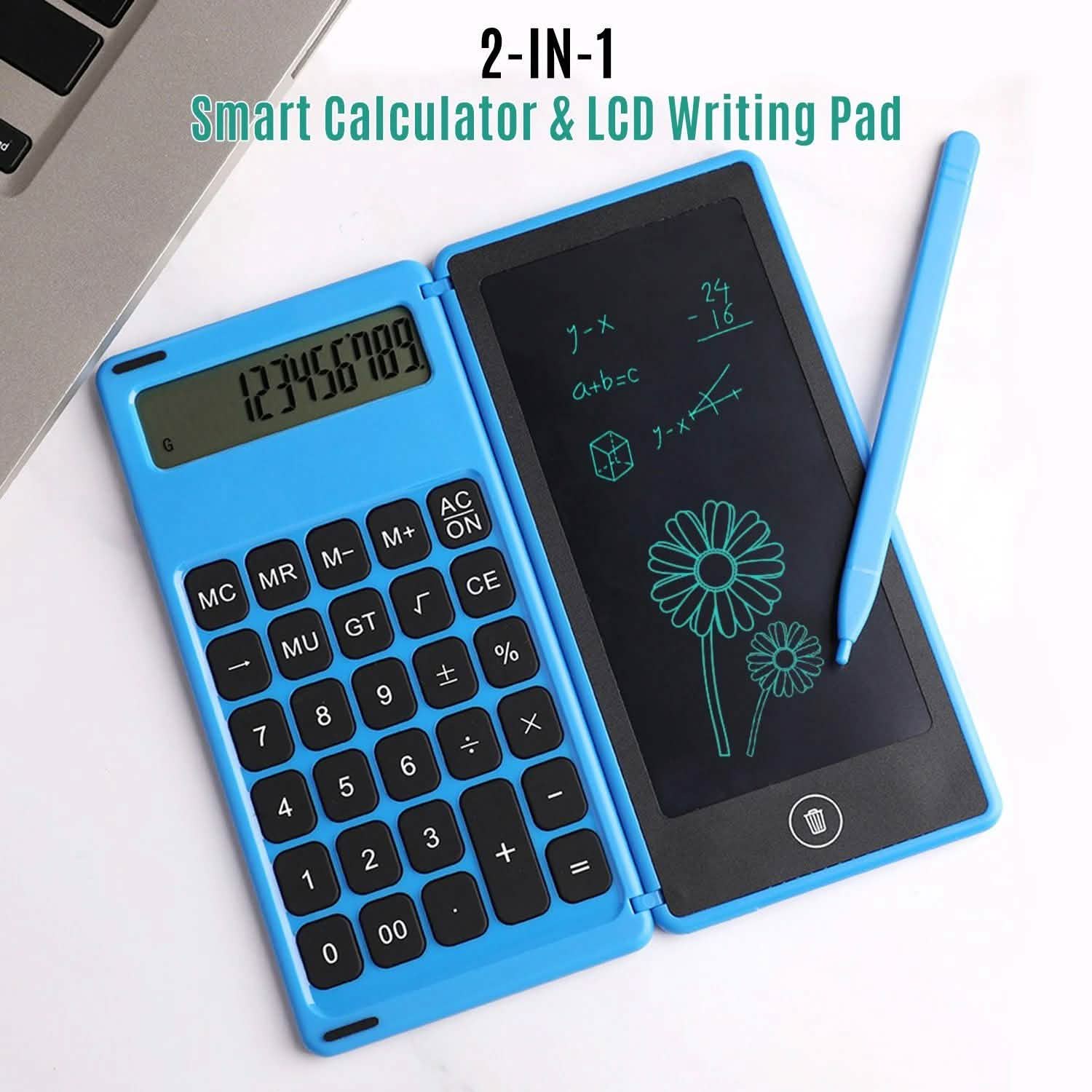 Foldable Calculator & 6 Inch LCD Writing Tablet Digital Drawing DailySale