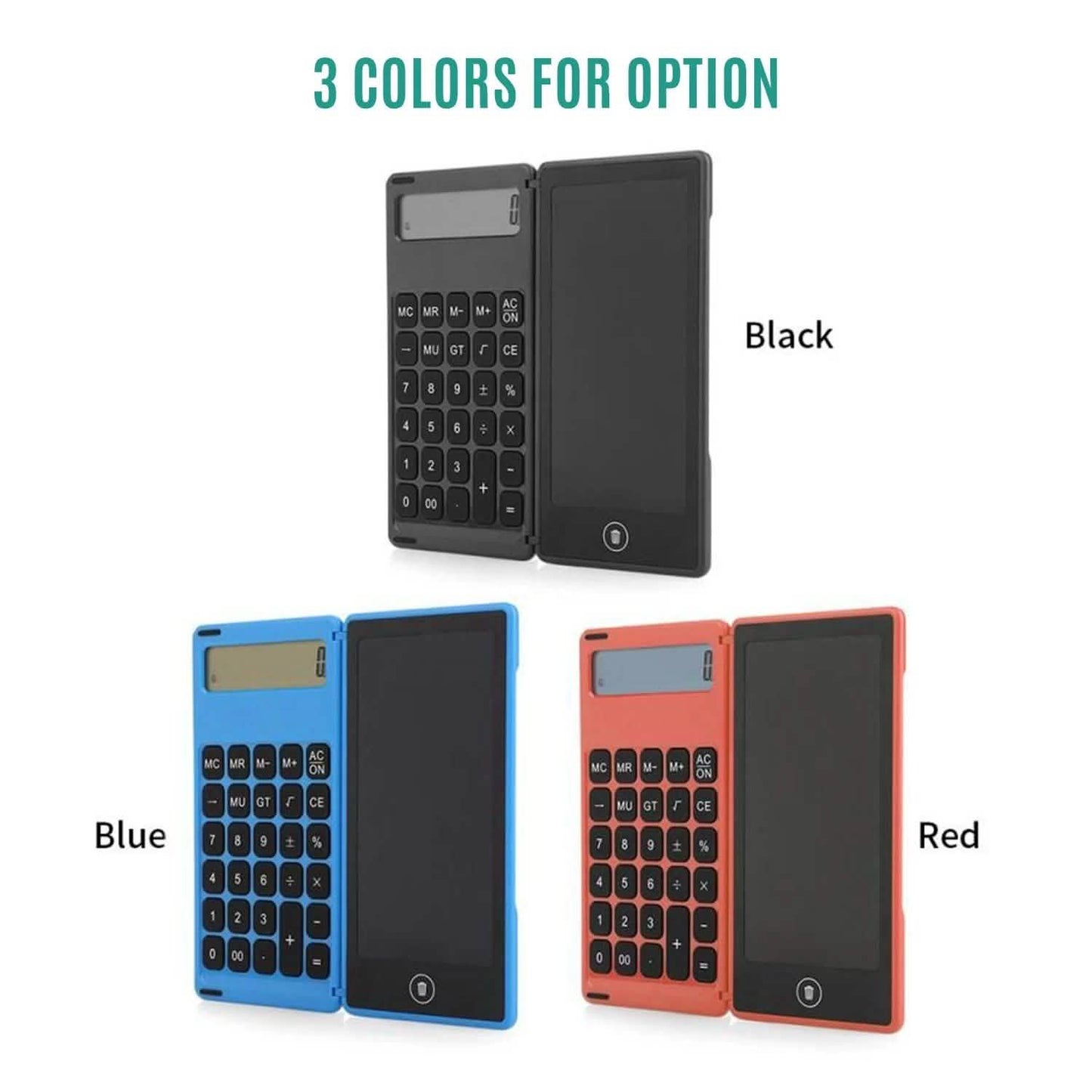 Foldable Calculator & 6 Inch LCD Writing Tablet Digital Drawing DailySale