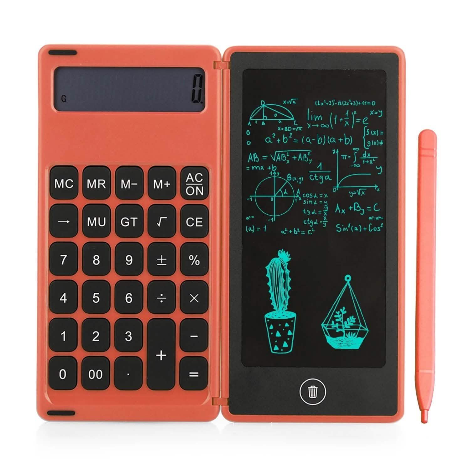 Foldable Calculator & 6 Inch LCD Writing Tablet Digital Drawing DailySale