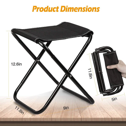 Foldable Camping Stool Portable Travel Chair DailySale
