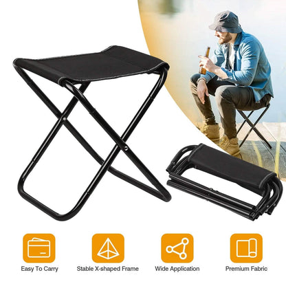 Foldable Camping Stool Portable Travel Chair DailySale