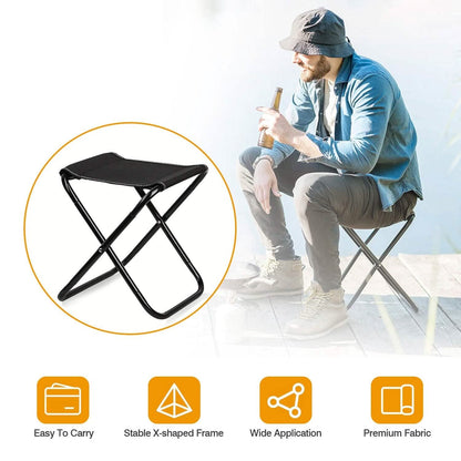 Foldable Camping Stool Portable Travel Chair DailySale