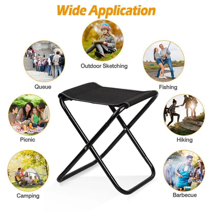 Foldable Camping Stool Portable Travel Chair DailySale