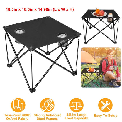 Foldable Camping Table Portable Travel Desk DailySale