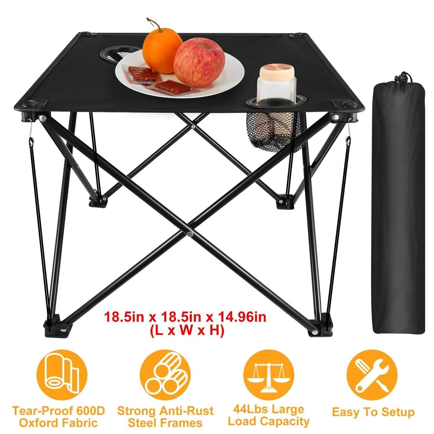 Foldable Camping Table Portable Travel Desk DailySale