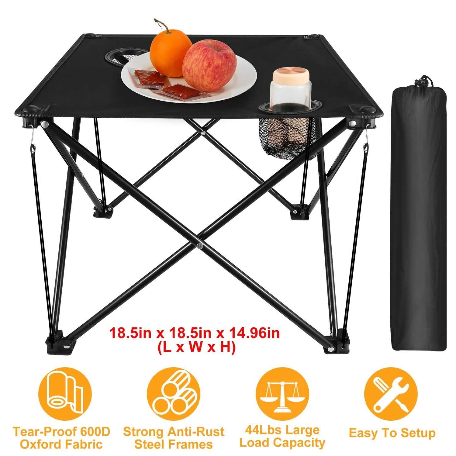 Foldable Camping Table Portable Travel Desk DailySale