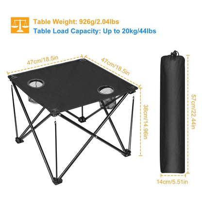 Foldable Camping Table Portable Travel Desk DailySale