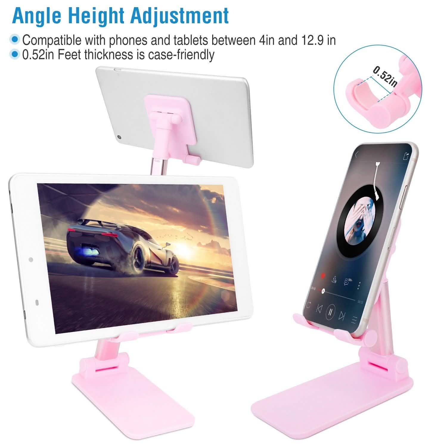Foldable Desktop Phone Stand Angle Height Adjustable Holder DailySale