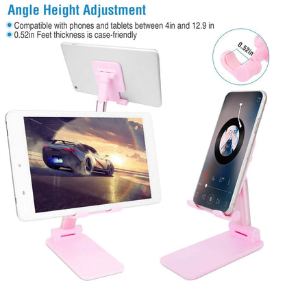 Foldable Desktop Phone Stand Angle Height Adjustable Holder DailySale