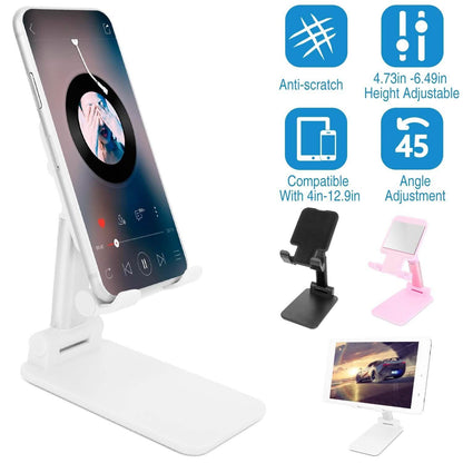 Foldable Desktop Phone Stand Angle Height Adjustable Holder DailySale