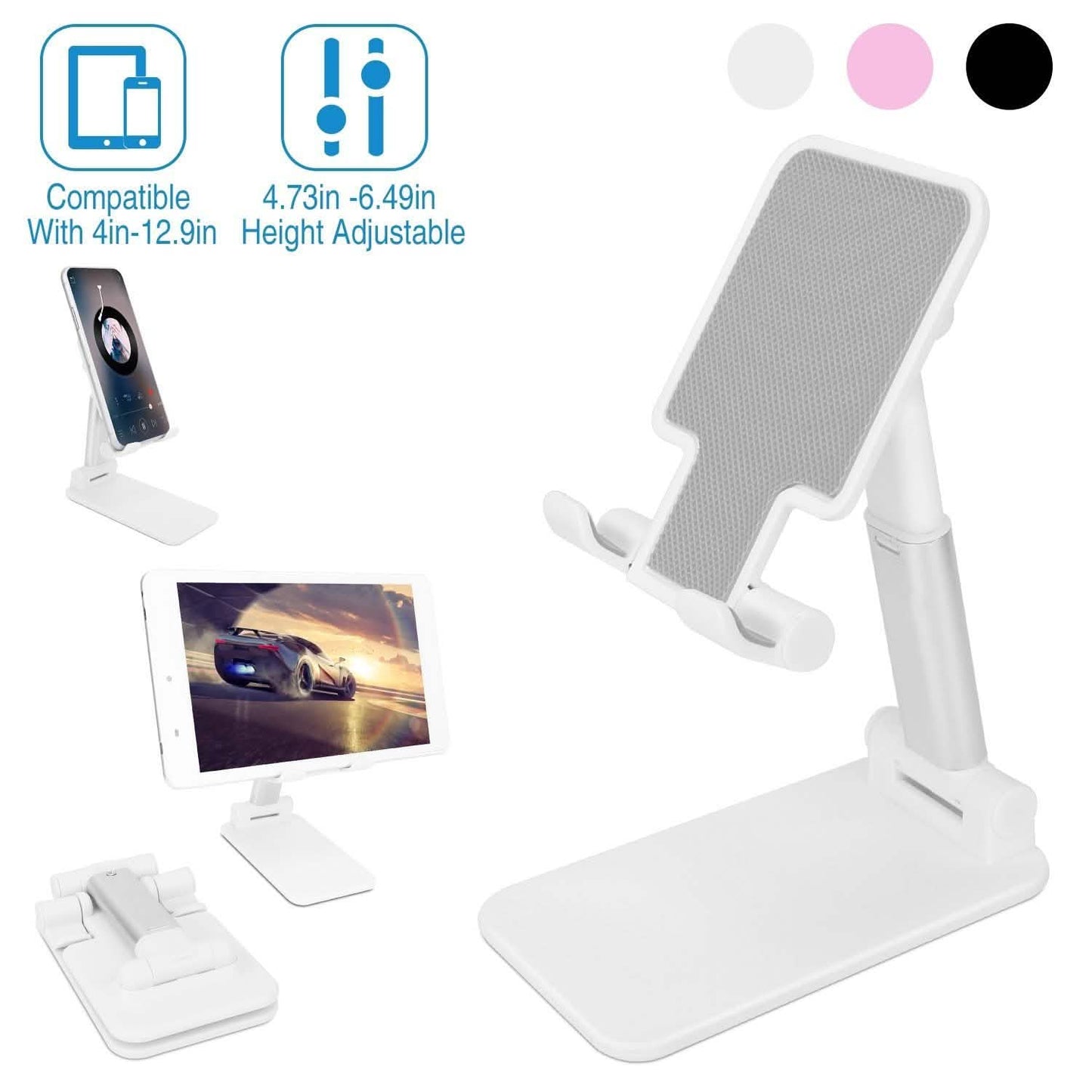 Foldable Desktop Phone Stand Angle Height Adjustable Holder DailySale
