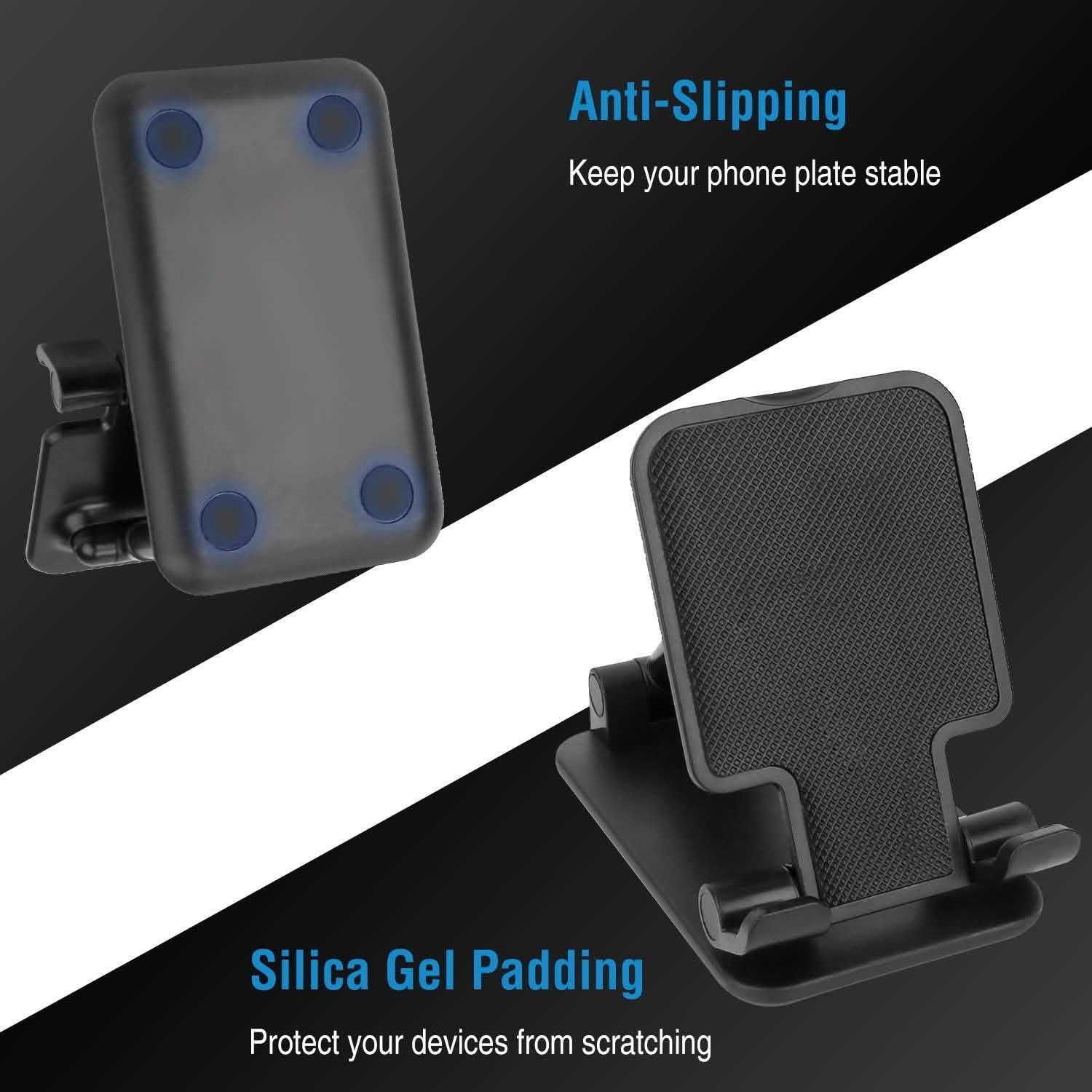 Foldable Desktop Phone Stand Angle Height Adjustable Holder DailySale