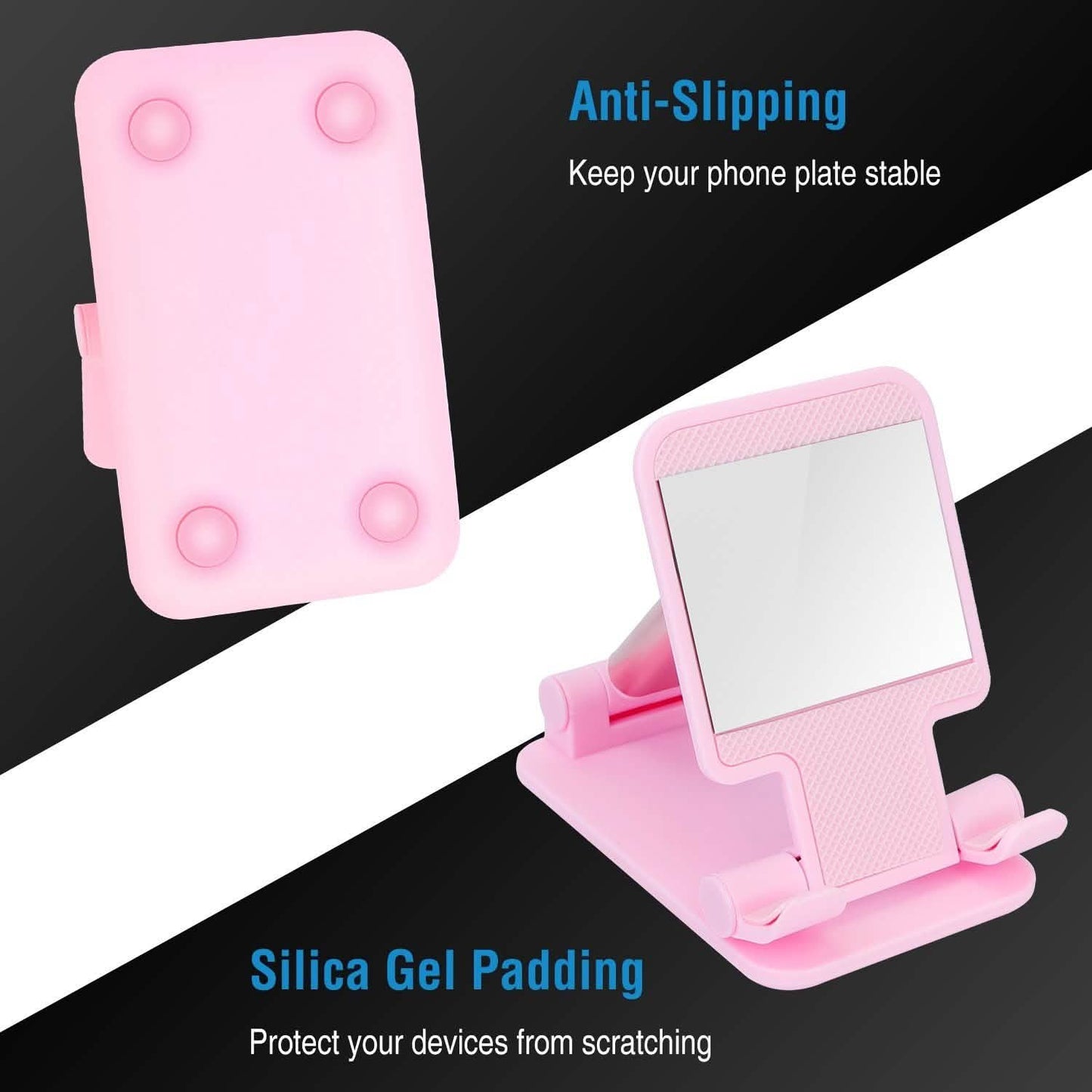 Foldable Desktop Phone Stand Angle Height Adjustable Holder DailySale