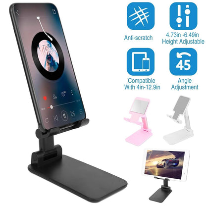 Foldable Desktop Phone Stand Angle Height Adjustable Holder DailySale