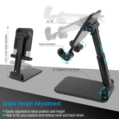 Foldable Desktop Phone Stand Angle Height Adjustable Holder DailySale