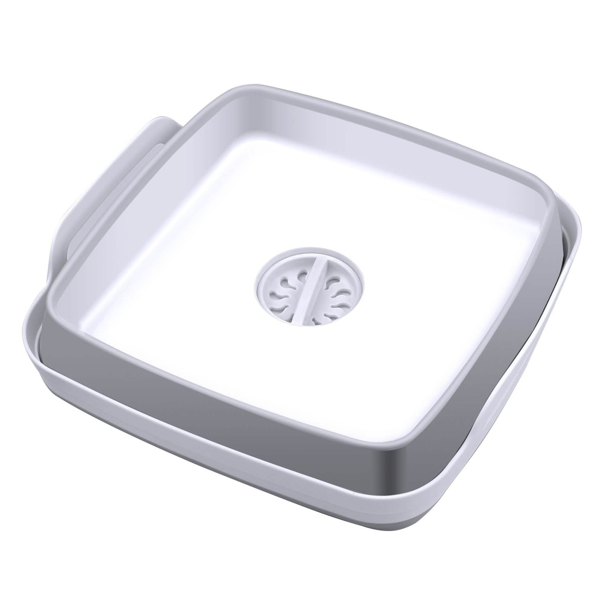 Foldable Dish Tub Washing Basin Collapsible Draining Pan Strainer Food Basket DailySale