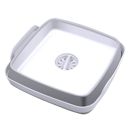 Foldable Dish Tub Washing Basin Collapsible Draining Pan Strainer Food Basket DailySale