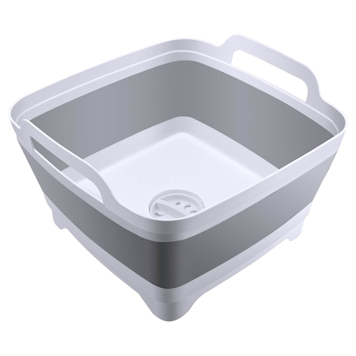 Foldable Dish Tub Washing Basin Collapsible Draining Pan Strainer Food Basket DailySale