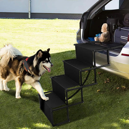 Foldable Dog Ramp 4 Step Collapsible Non Slip Stairs DailySale