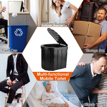 Foldable Emergency Toilet Portable Porta Potty DailySale