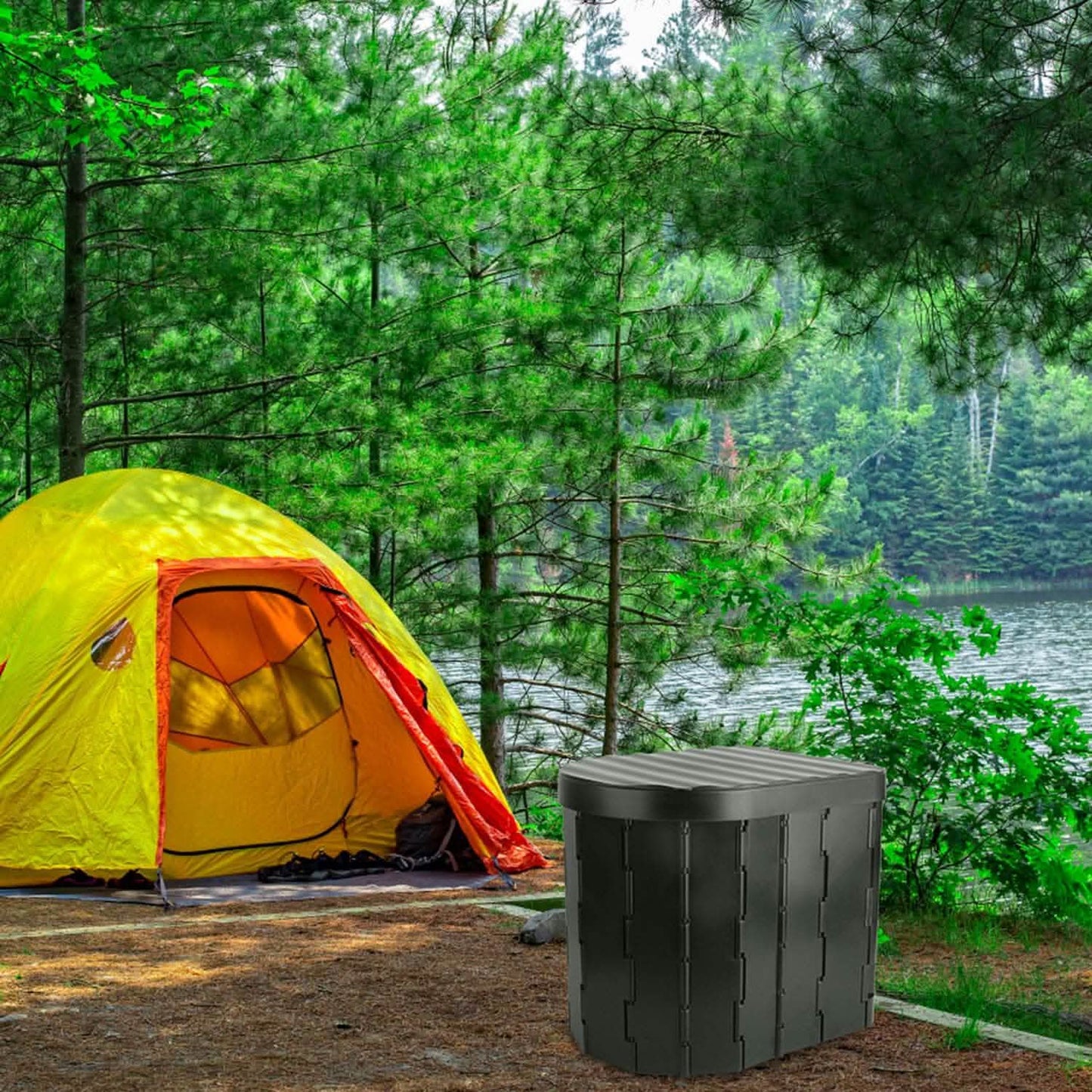 Foldable Emergency Toilet Portable Porta Potty DailySale
