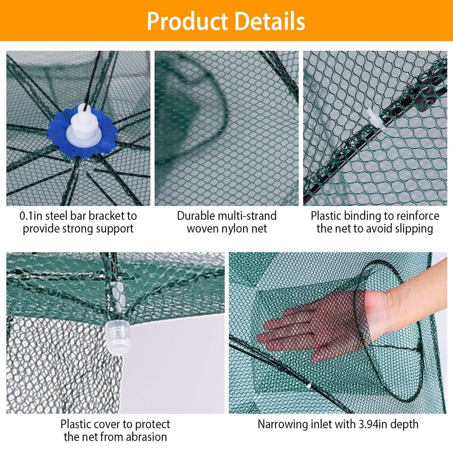Foldable Fishing Bait Net Trap DailySale