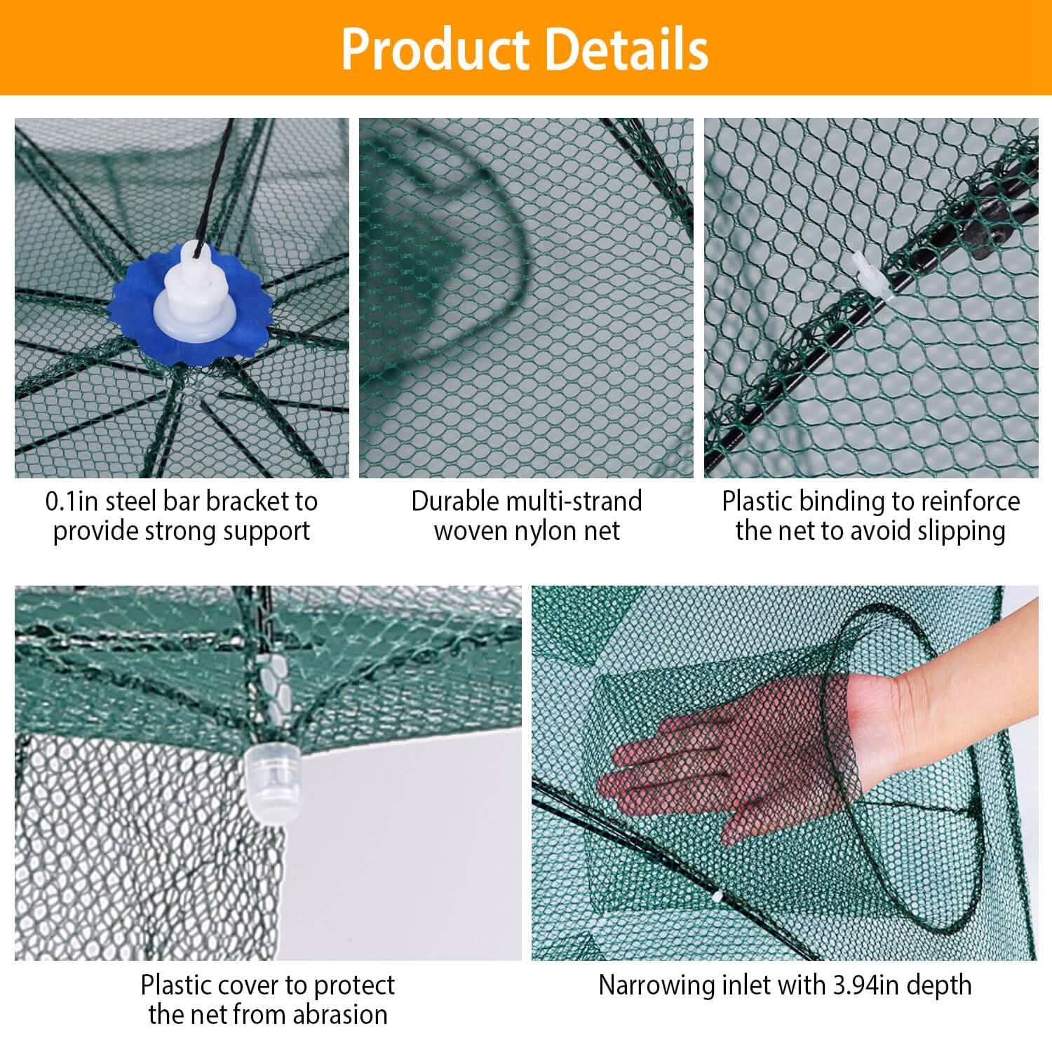 Foldable Fishing Bait Net Trap DailySale