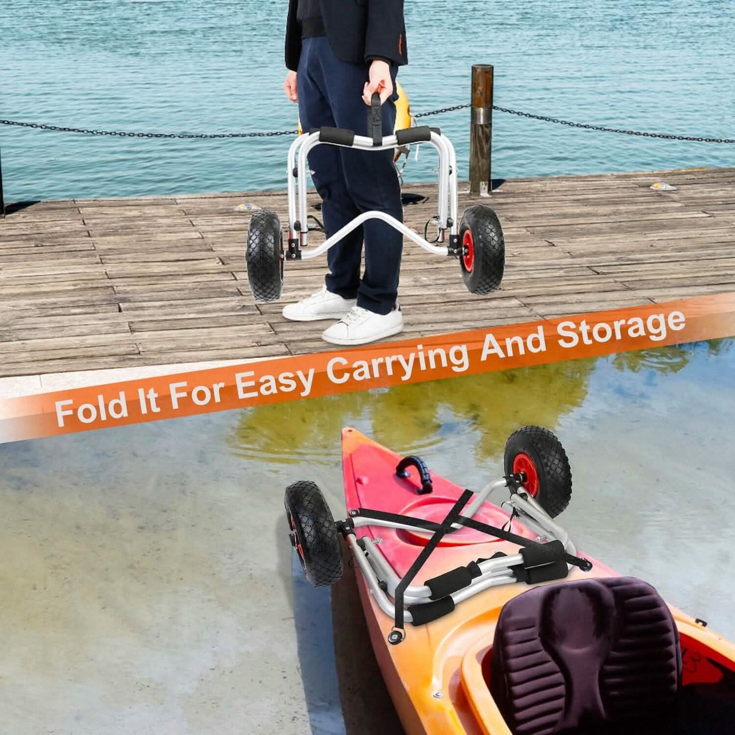 Foldable Kayak Canoe Boat Carrier DailySale
