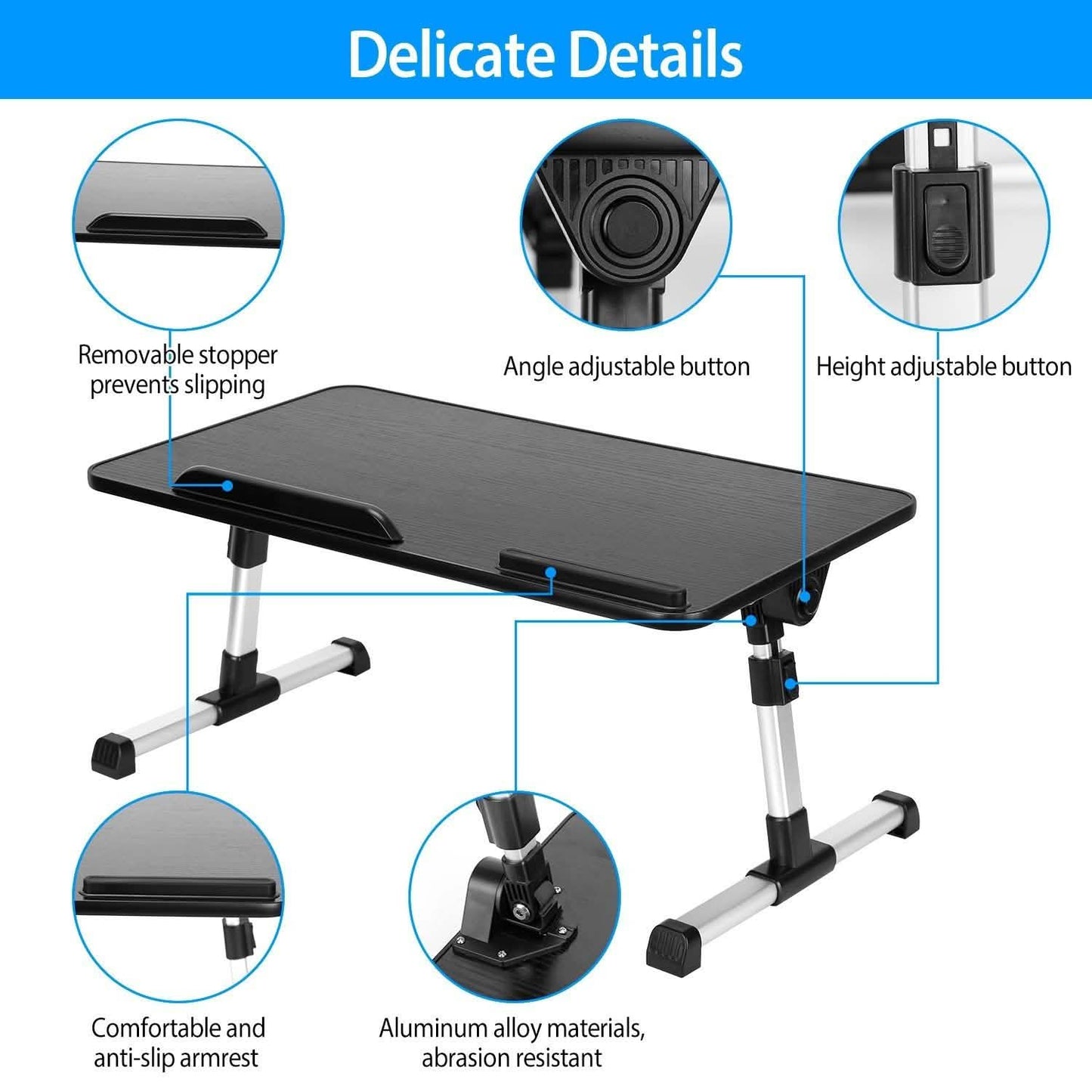 Foldable Laptop Stand with Adjustable Height Angle DailySale