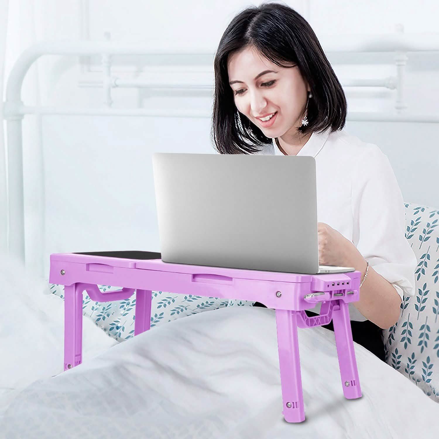 Foldable Laptop Table Bed Notebook Desk DailySale