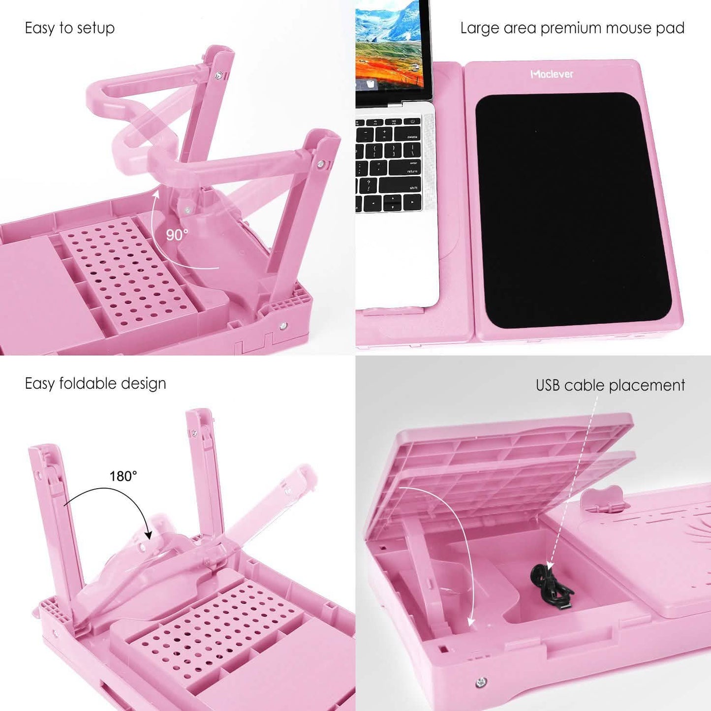Foldable Laptop Table Bed Notebook Desk DailySale