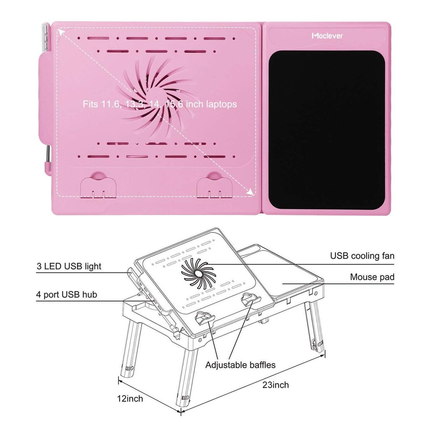 Foldable Laptop Table Bed Notebook Desk DailySale