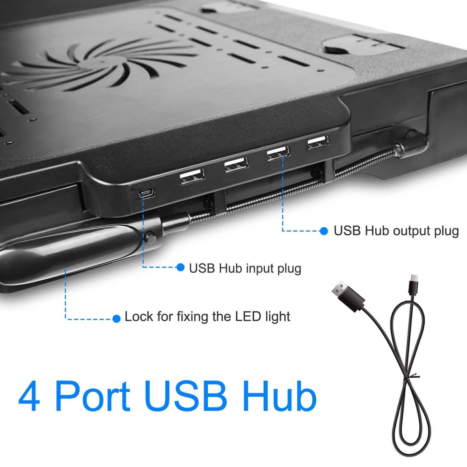 Foldable Laptop Table Bed Notebook Desk with Cooling Fan Mouse Board DailySale