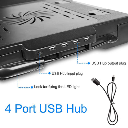 Foldable Laptop Table Bed Notebook Desk with Cooling Fan Mouse Board DailySale