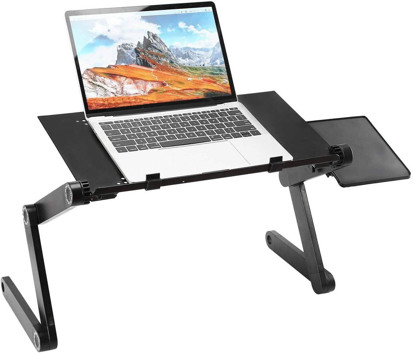 Foldable Laptop Table Bed Notebook Desk with Mouse Board DailySale