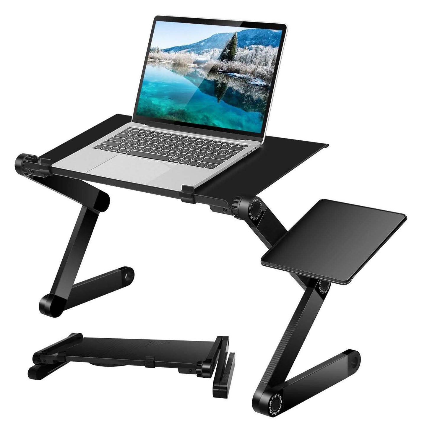 Foldable Laptop Table Bed Notebook Desk with Mouse Board DailySale